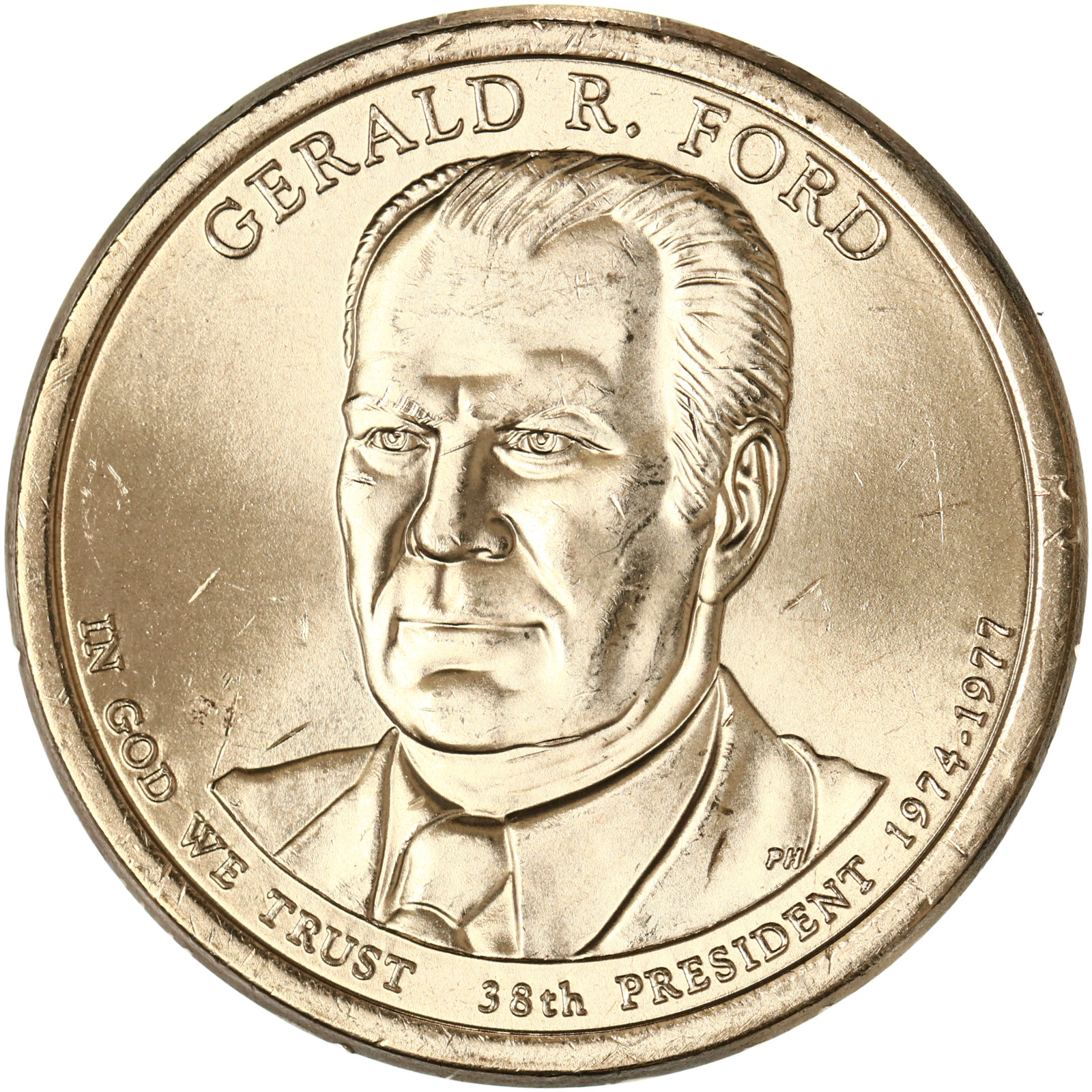 2016 P Presidential Dollar Gerald R Ford Choice BU Clad US Coin Dave