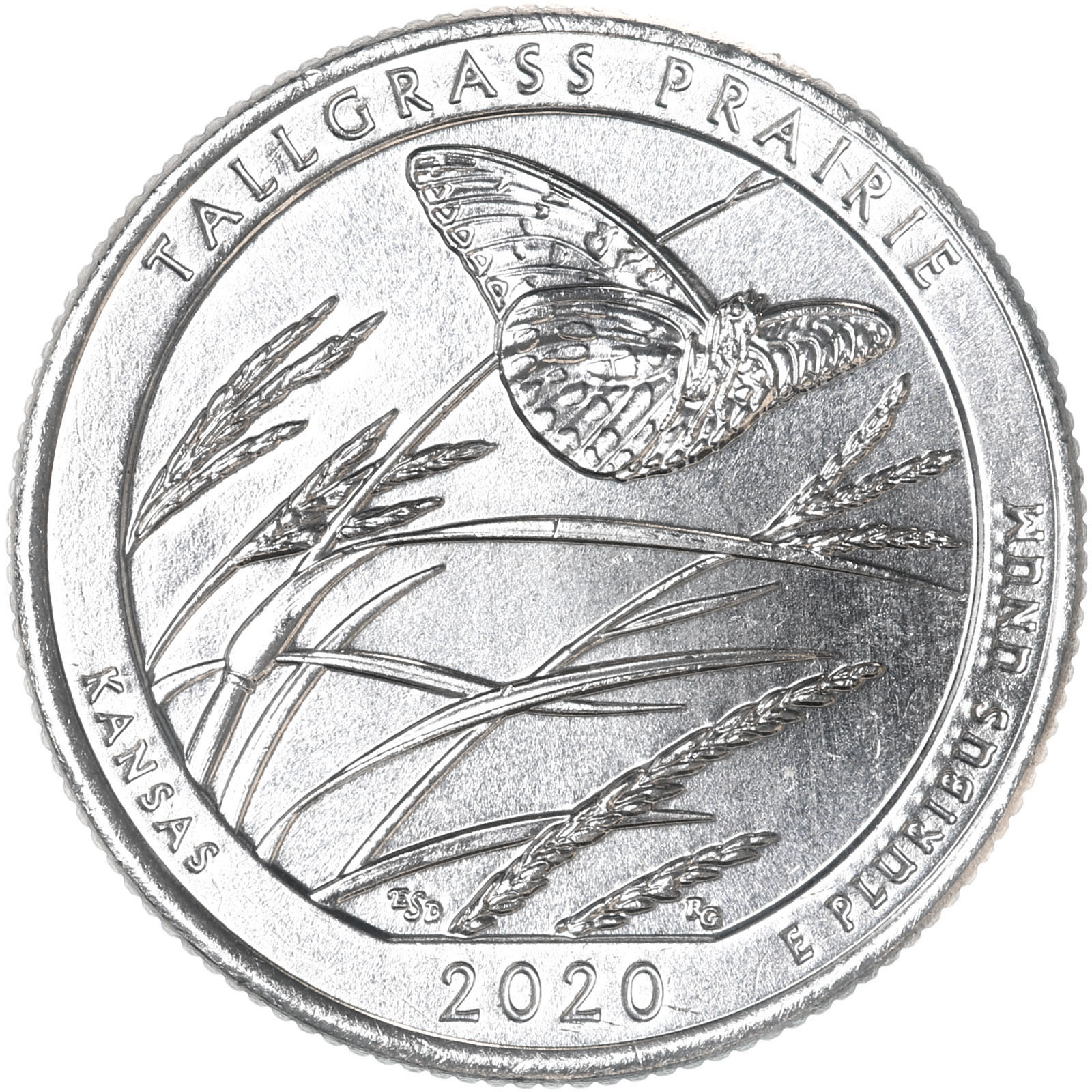 2020 D Parks Quarter ATB Tallgrass Prairie National Park BU CNClad