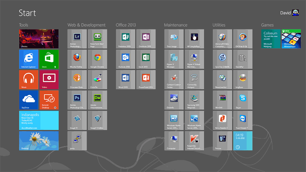 Navigating your way around Windows 8 Customize the desktop Daves