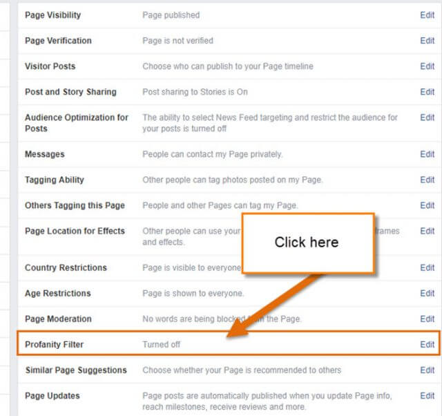 How To Turn On Facebook Profanity Filter Daves Computer Tips