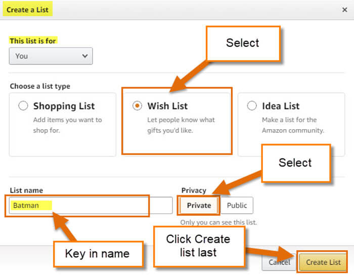 How To Create And Share An Amazon List Daves Computer Tips