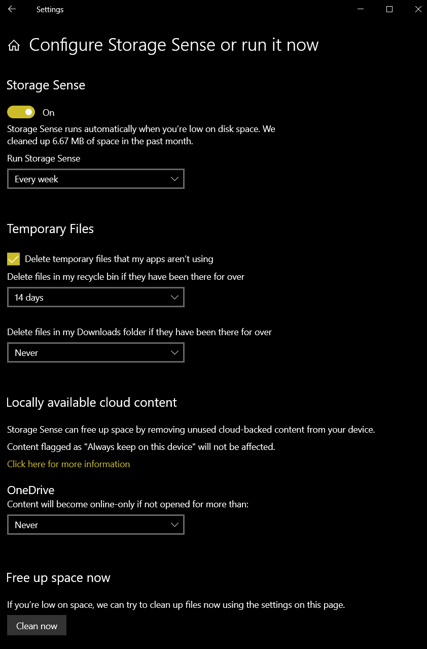 How To Tame Windows 10 Storage Sense Daves Computer Tips