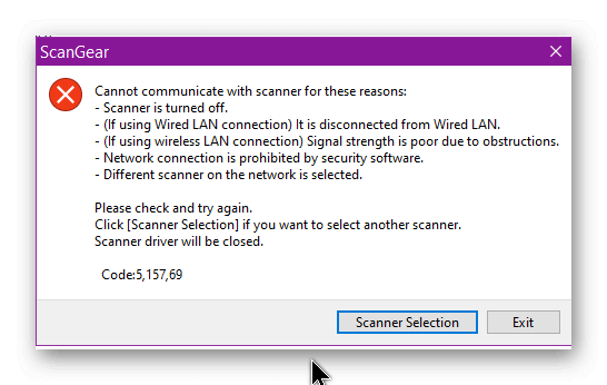 CANNOT COMMUNICATE WITH SCANNER YouTube