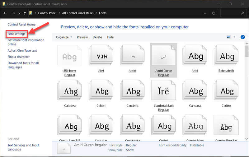 Windows 10 Quick Tips Default Fonts Daves Computer Tips