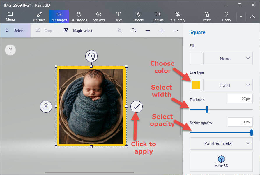 How To Add Borders & Frames To Images Daves Computer Tips