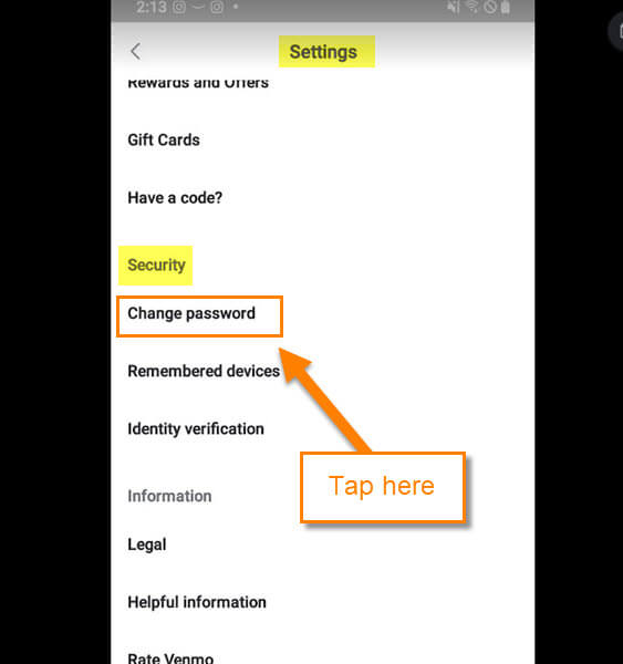 How To Change Venmo Password Daves Computer Tips