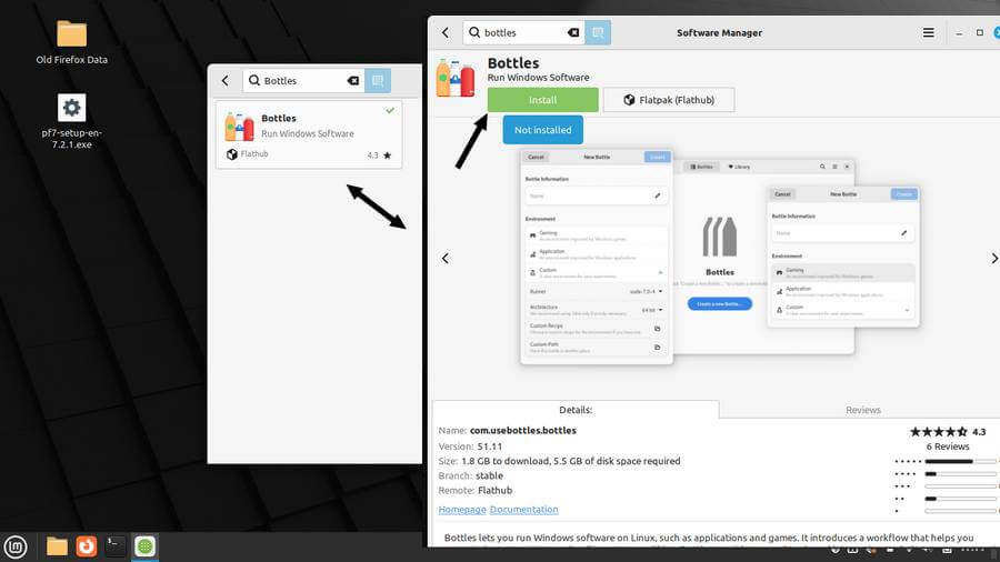 How To Run Windows Programs In Bottles Linux Mint Daves Computer Tips