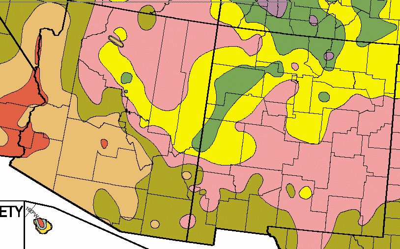 USDA Hardiness Zones Map Viewing region