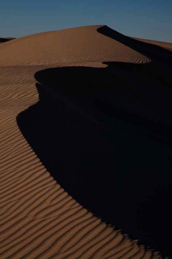 Photography of Imperial Sand Dunes in the Southern California Desert
