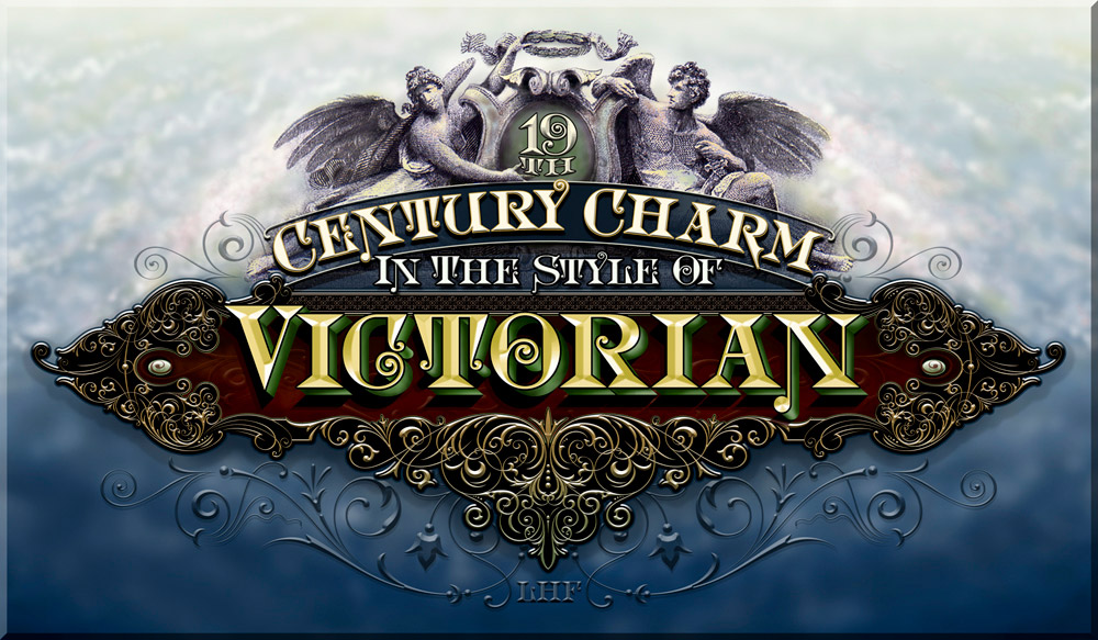 Lettering Font Victorian Design LHF David Smith Traditional