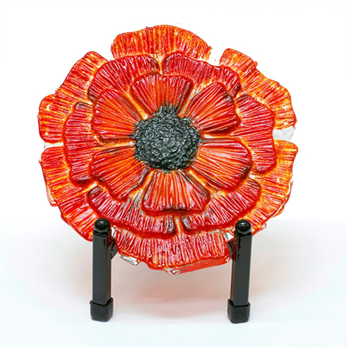 258174" Angled Wrought Iron Display Stand David Albert Stained Glass