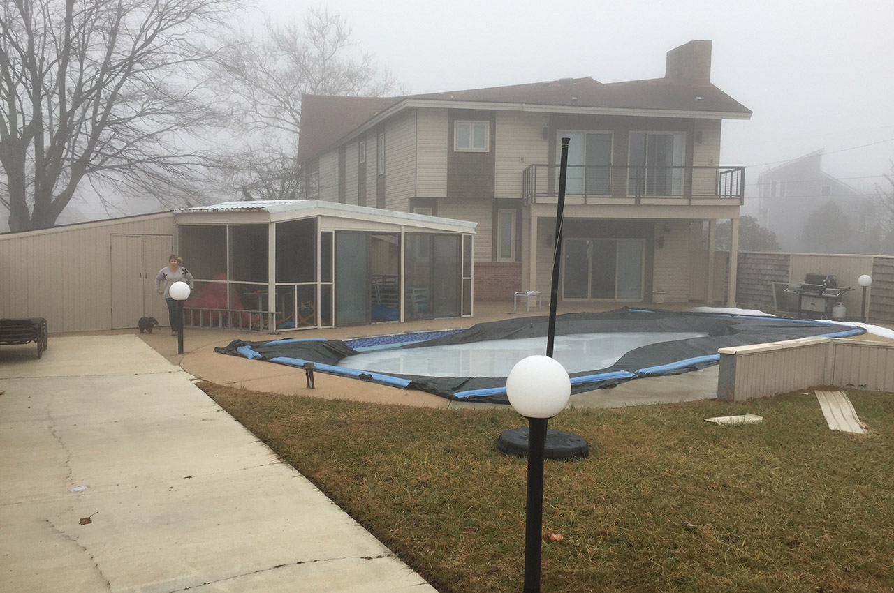 Selbyville Poolhouse, Selbyville, DE, under construction David D