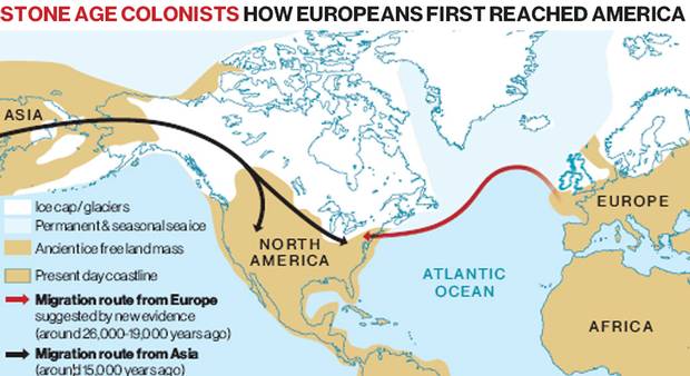 Europeans came to America 20,000 years before Columbus