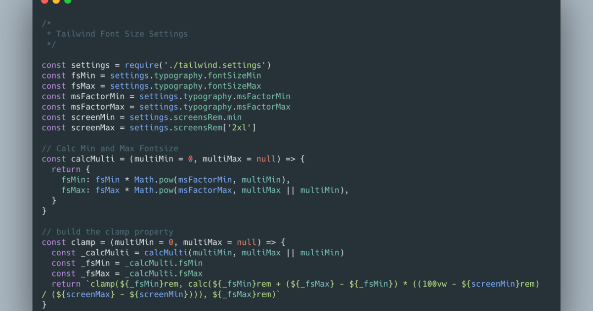 TailwindCSS Fluid typography with CSS Clamp David Hellmann — Digital