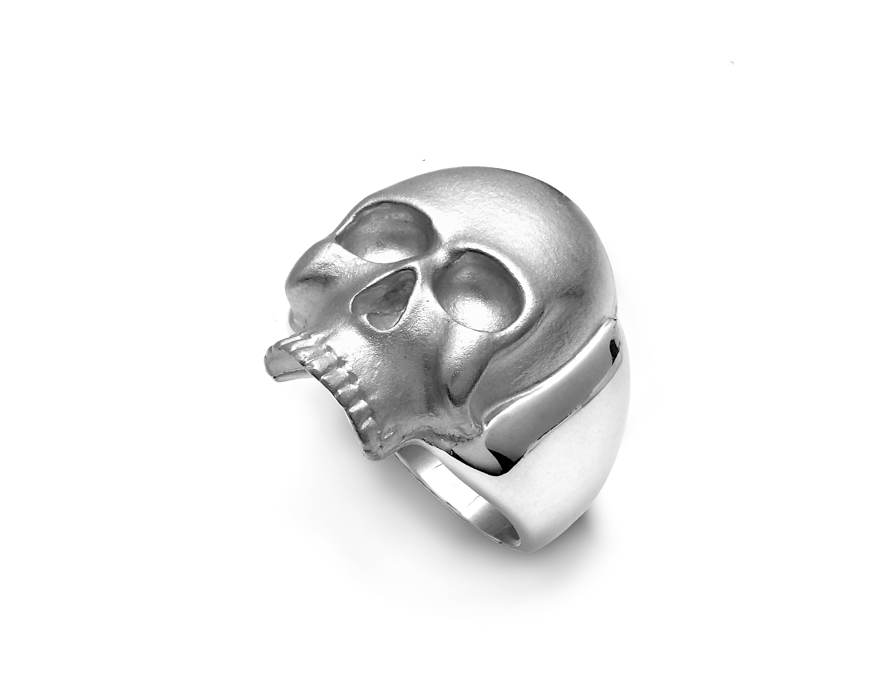 Mens Silver Skull Ring David Jonns