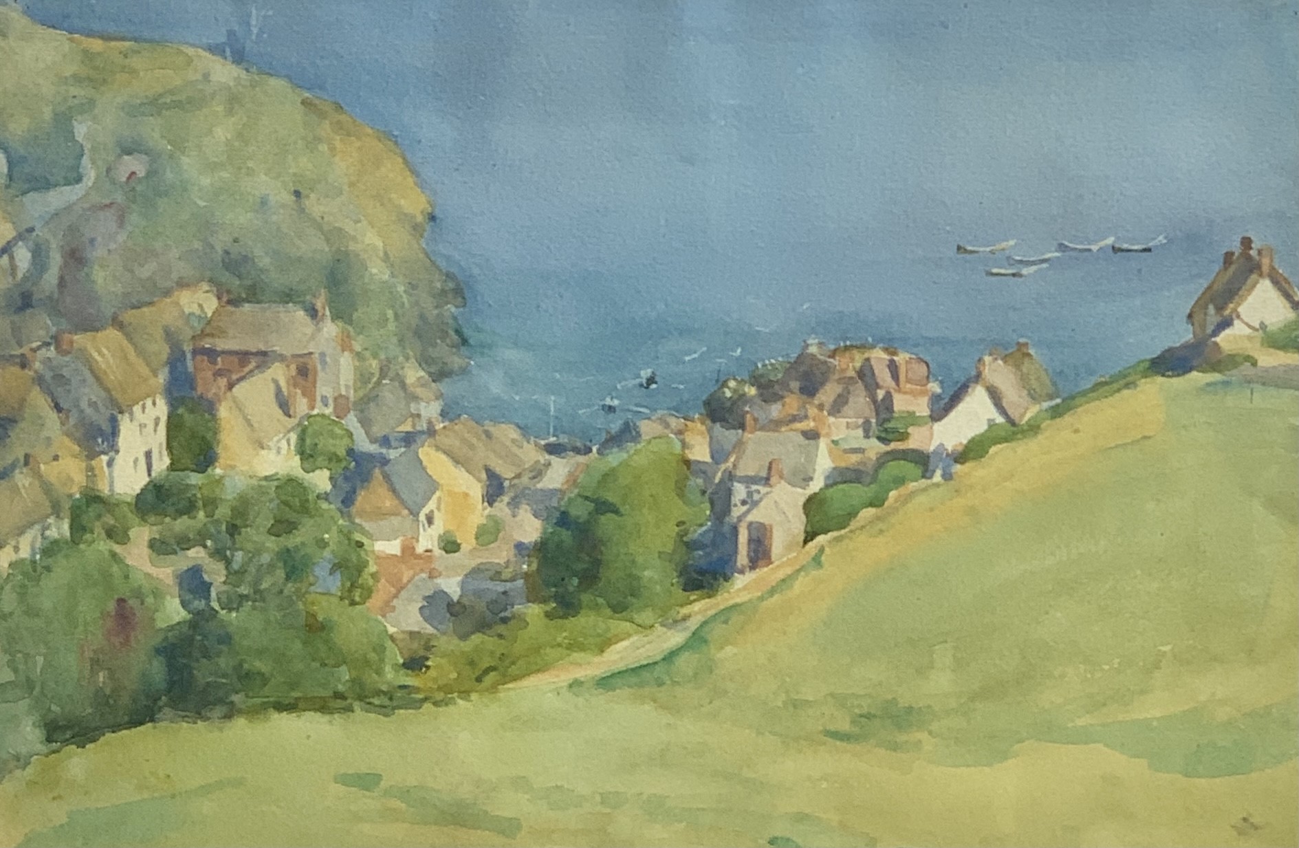 Lot 29 Cadgwith Cove Watercolour Purchased from the