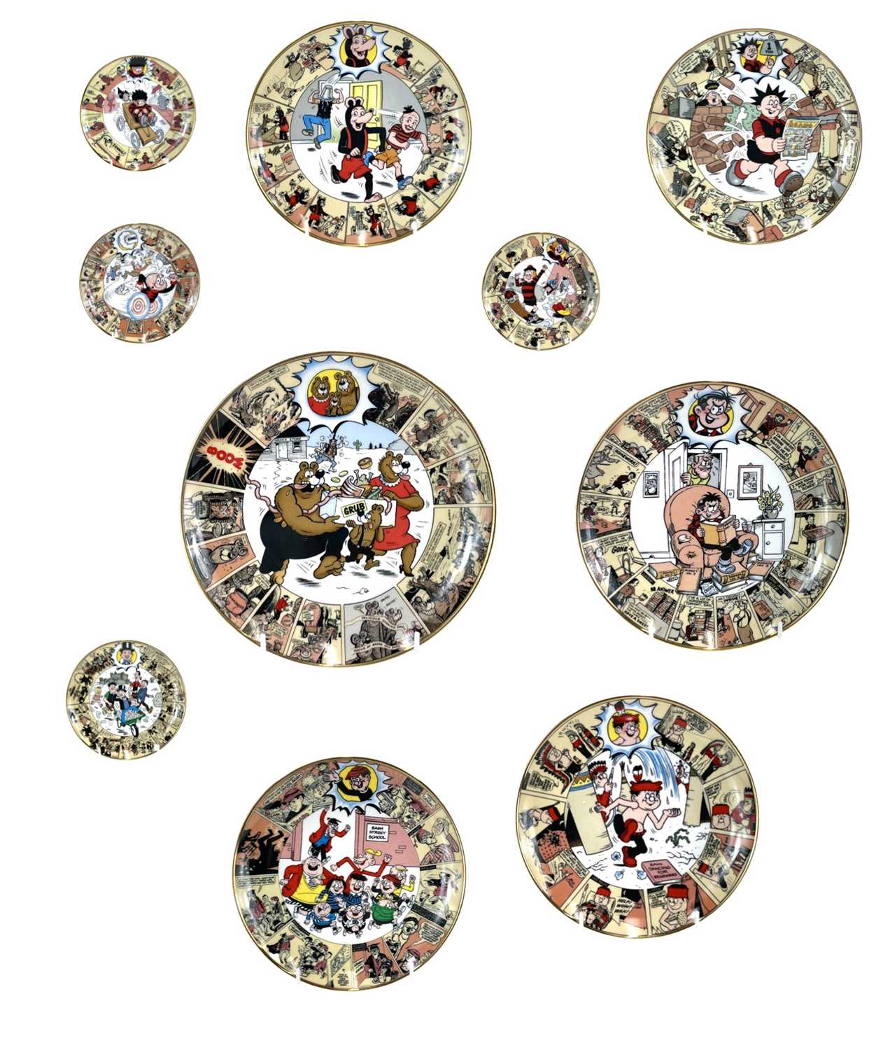Lot 810 Danbury Mint Beano Plate Collection (x12).