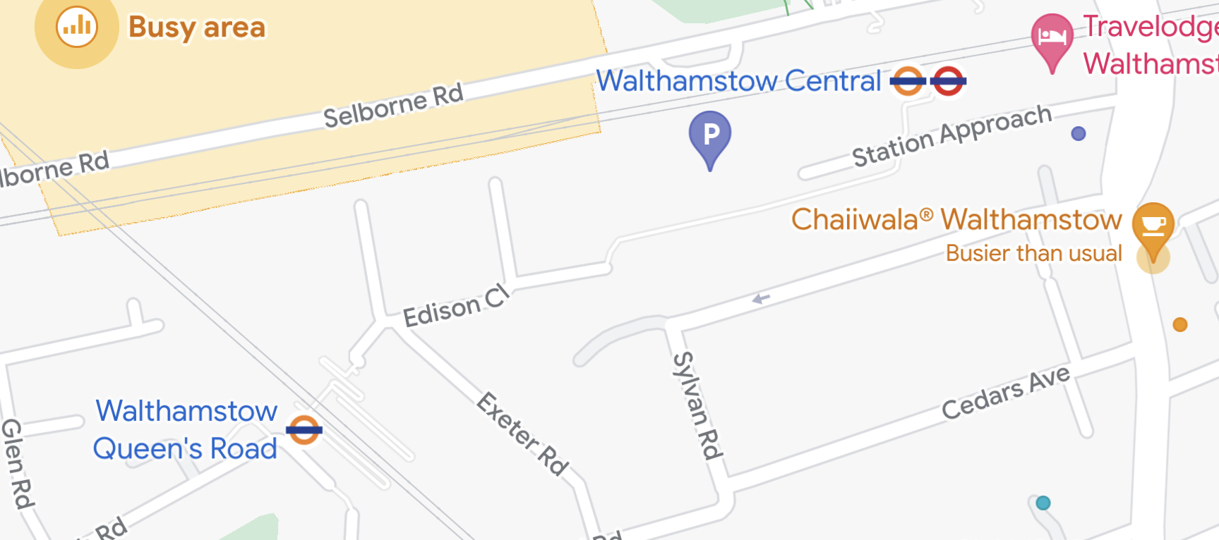 Out of Station Interchanges on the Tube Map 23 Walthamstow Central to Walthamstow Queen’s Road