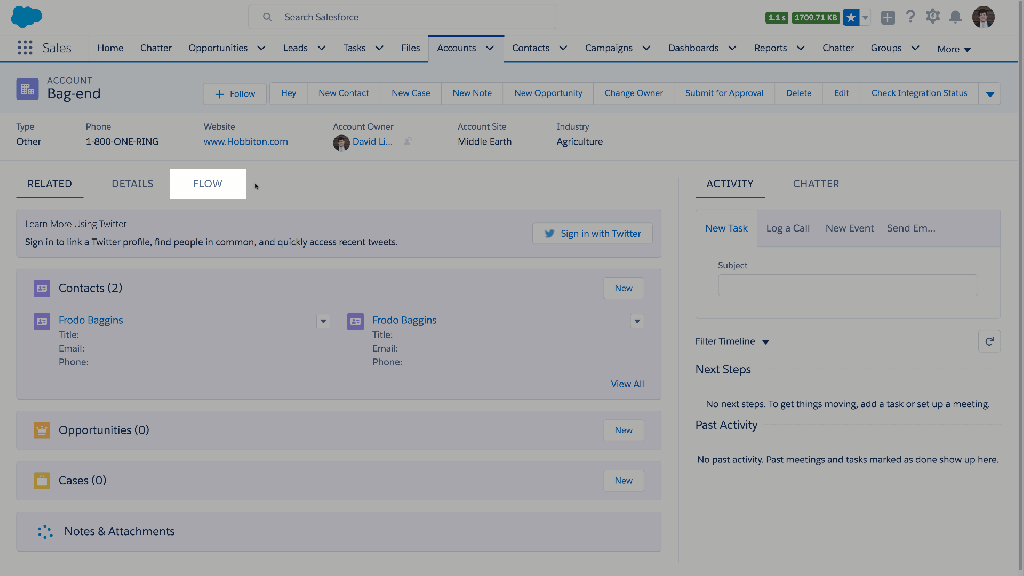 Assigning Variables to Flows in Lightning Pages Salesforce Sidekick