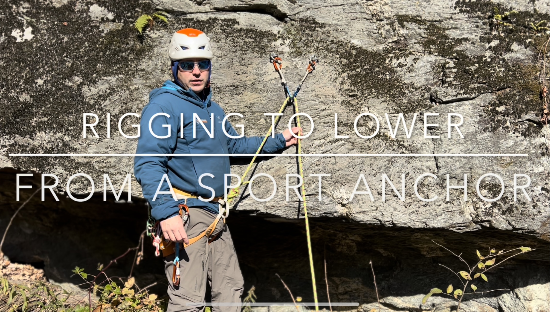 Tech Tip Rigging to Lower from a Sport Climb Northeast Alpine Start