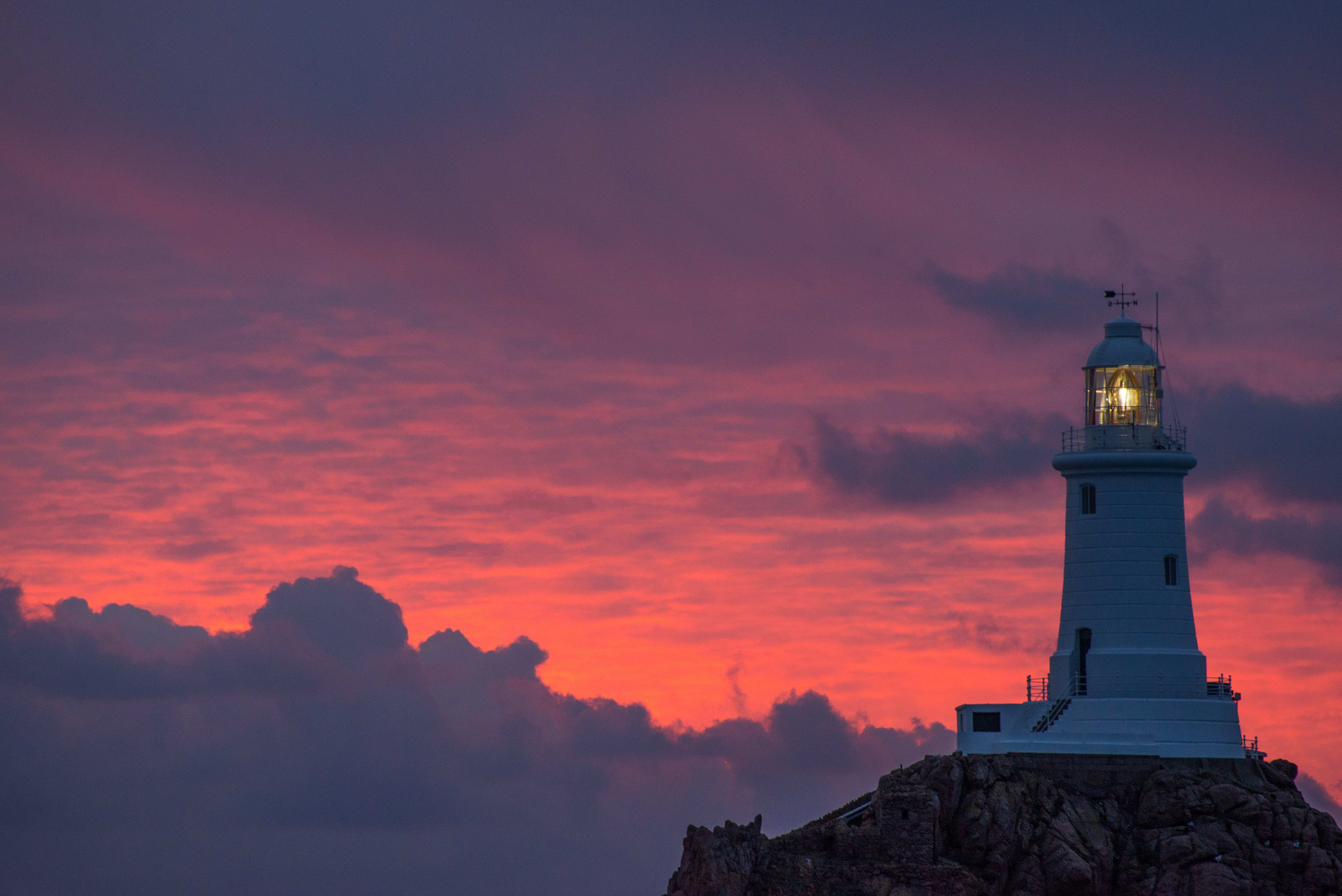 Corbiere in the clouds, Jersey, Channel Islands