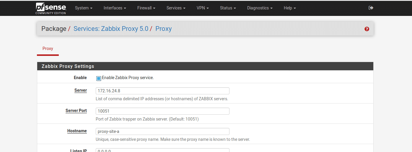 Install Zabbix Proxy on pfSense to Monitor Hosts in Remote Sites