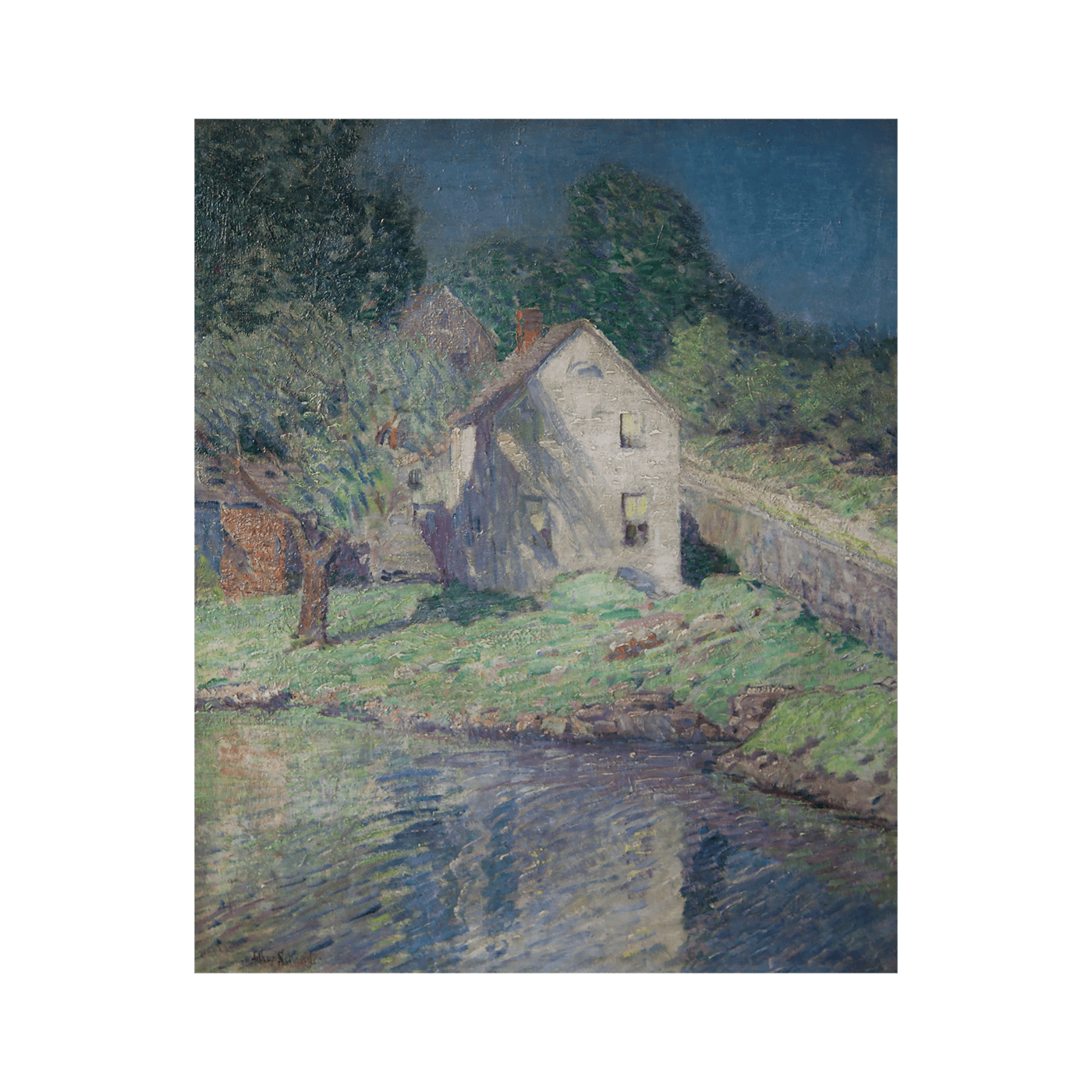 Arthur E Schneider [18661942] American Impressionist Painter House by