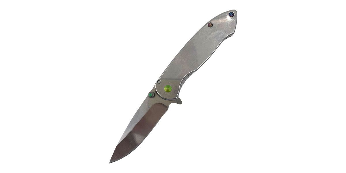 Gas Station Knife Co. 6.5 Inch Spring Assisted Folding Knife Silver