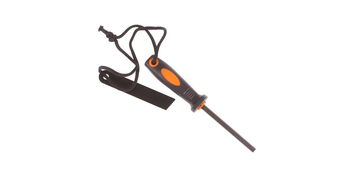 Fire Starter Flint & Striker With Rubberized Handle