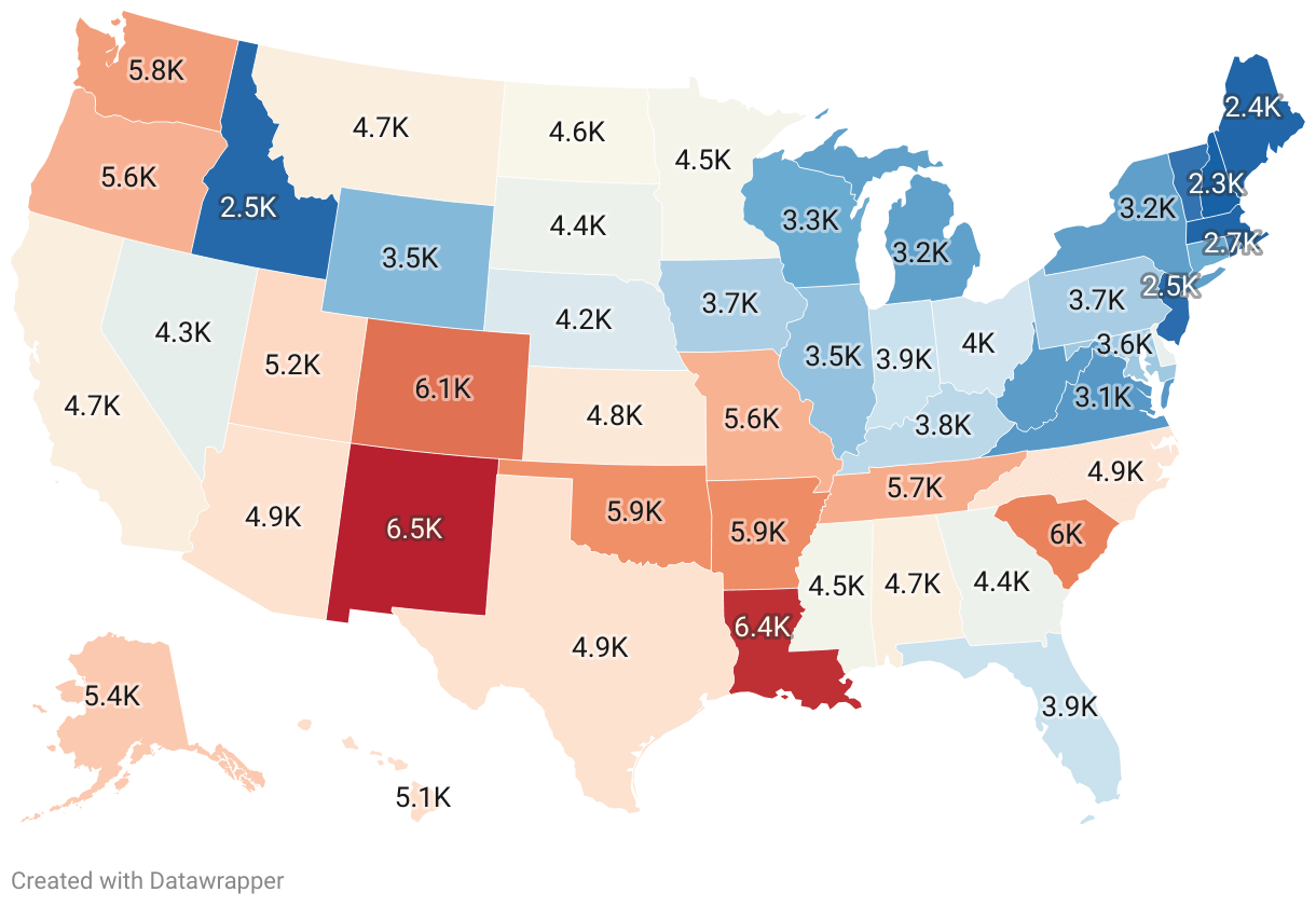 U.S. Crime Rates New Mexico Most Dangerous, New Hampshire Safest