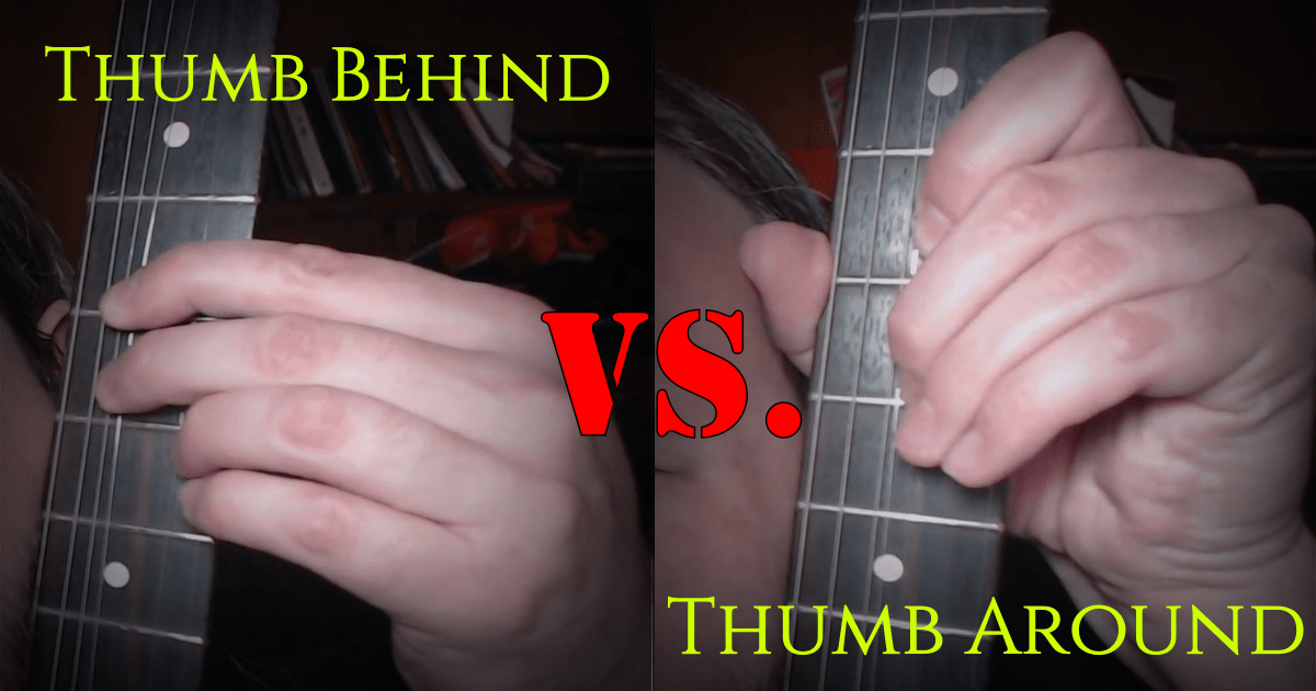 How do you bend strings on guitar without wrapping your thumb around the neck? David V Stewart