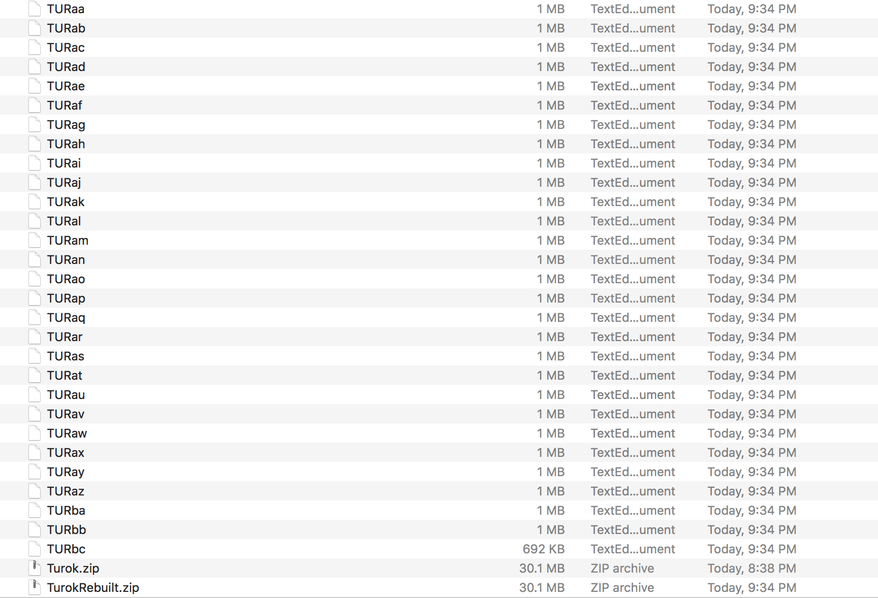 Split Files Into Smaller Files
