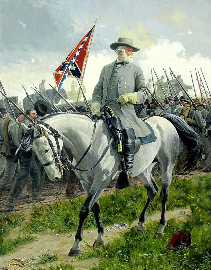 General Robert E. Lee on Traveller David Wright Art