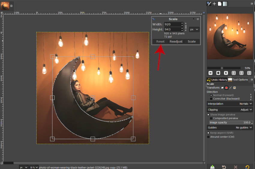 How to Scale a Selection in GIMP Davies Media Design