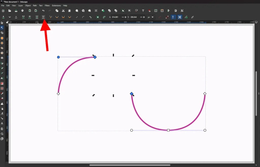 Sådan slettes noder og linjesegmenter i Inkscape Davies mediedesign