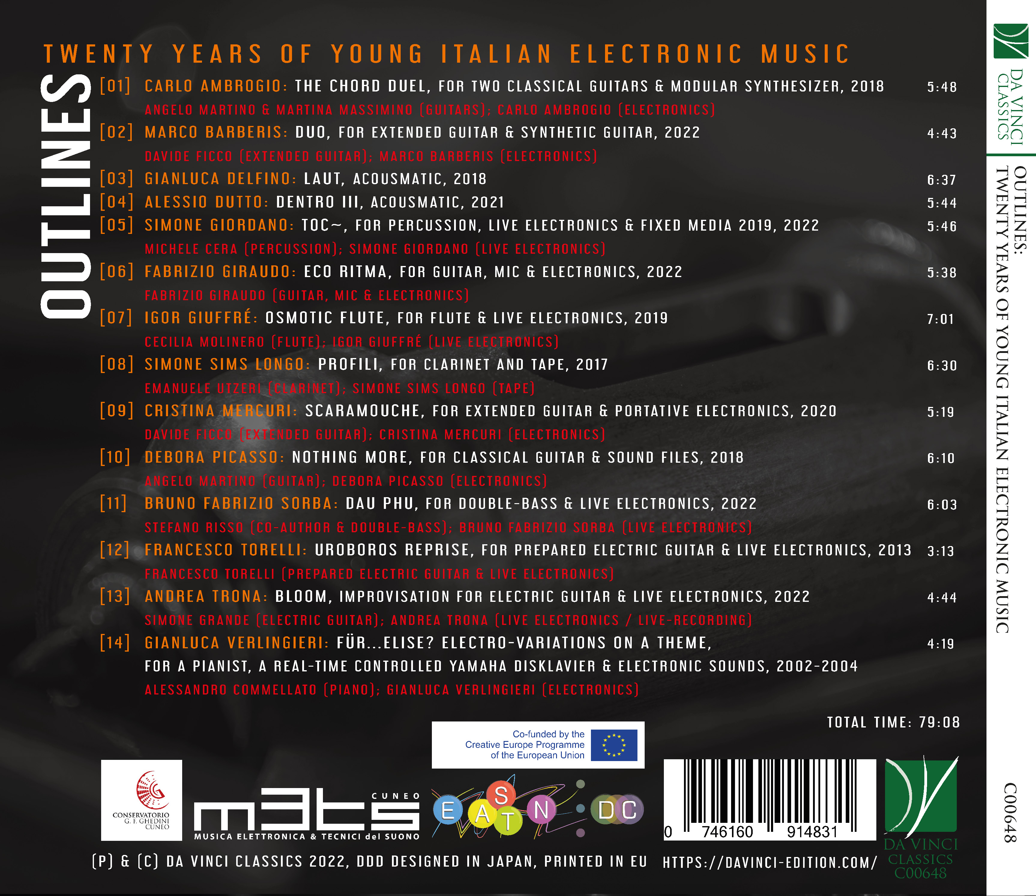 DA VINCI PUBLISHINGOutlines Twenty Years of Young Italian Electronic Music