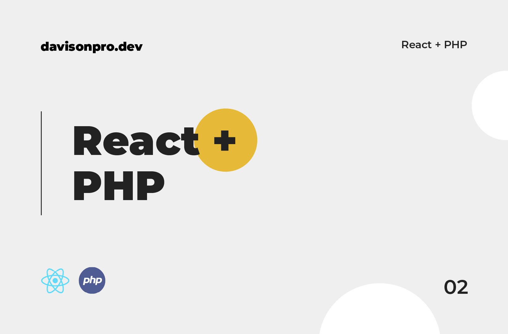 How to setup a React and PHP  app Davison Pro