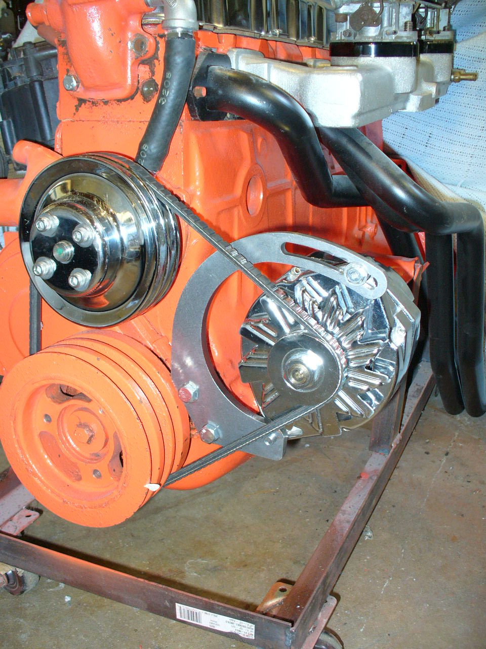 10022AA TIGHT FIT ALTERNATOR BRACKET 292 CHEVY WITH WIDE SPACE AT REAR