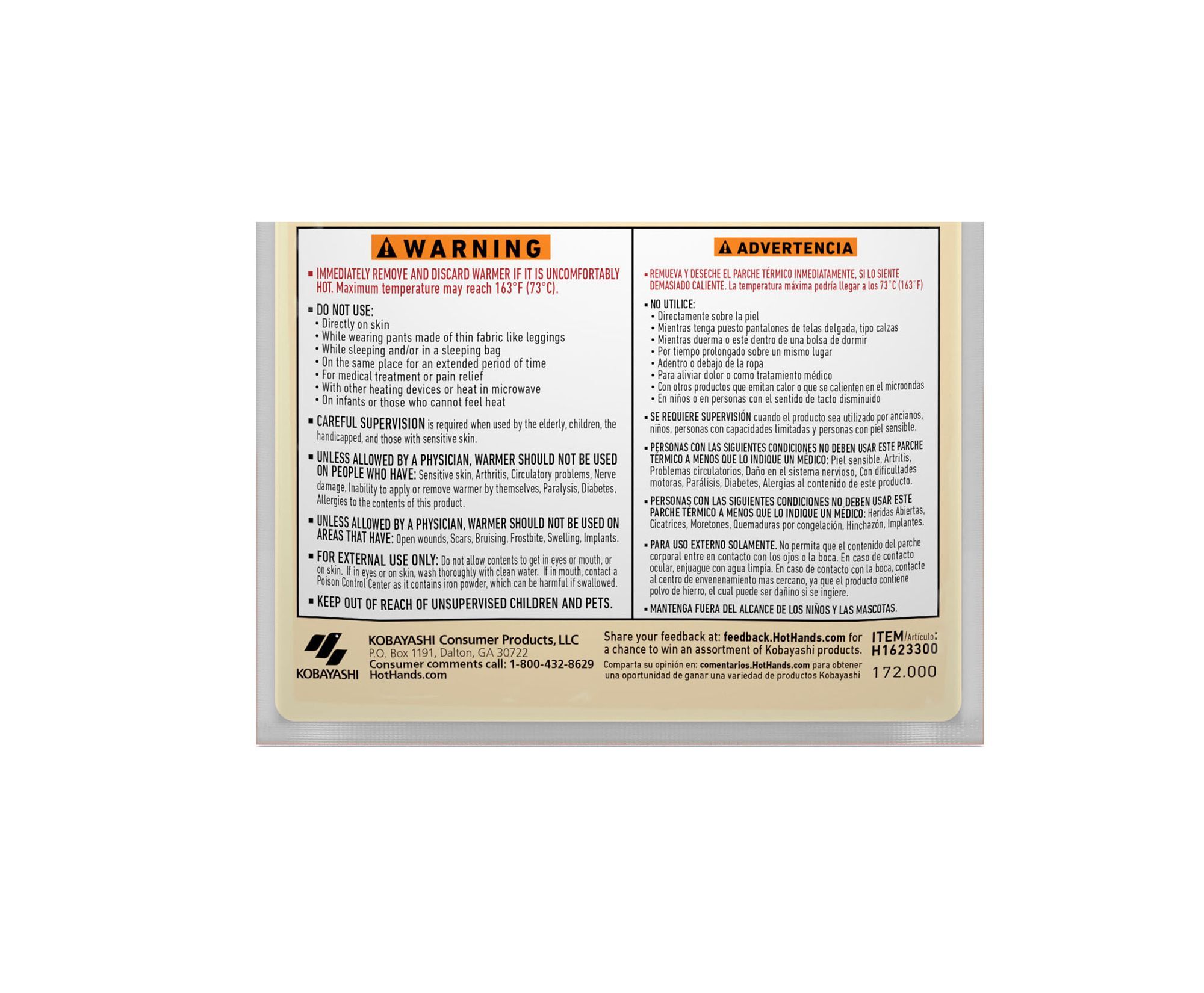 HOTHANDS® LAP WARMER 7 Pack Davis Supply Inc.