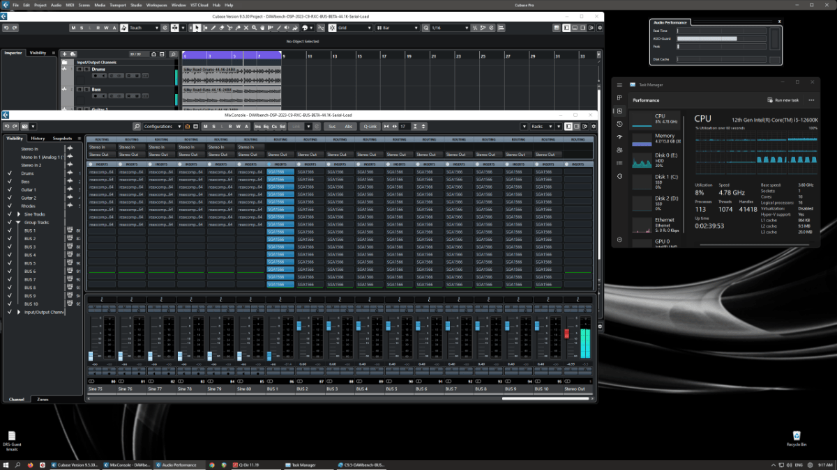 DAWBench DSP / VI Universal Cross Platform DAW Benchmarks Page 43 Gearspace