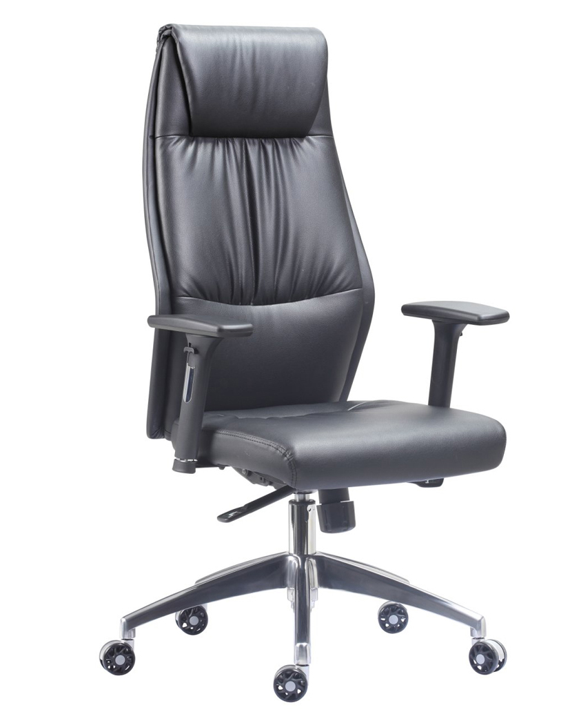High Back Black Faux Leather Executive Chair