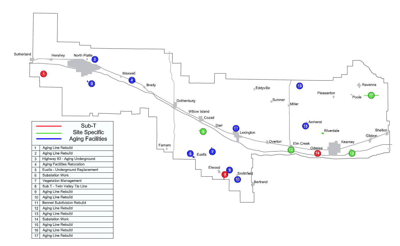 Dawson Public Power District » Over 3.8 million in planned system