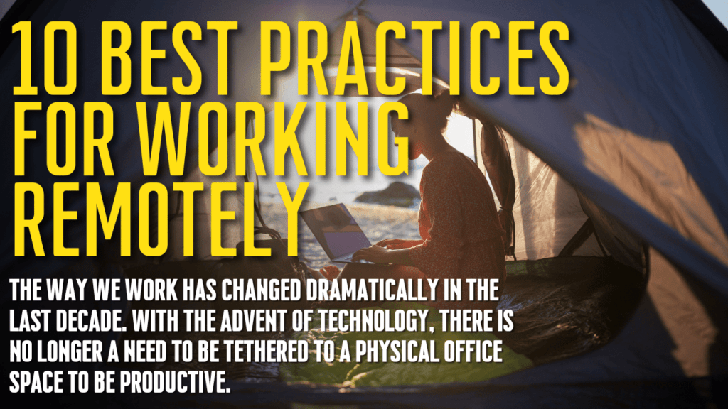 10 Best Practices for Working Remotely Daxtech IT Solutions Victoria