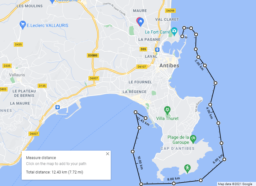 French Riviera marine distance Cannes, StTropez, Monaco yacht