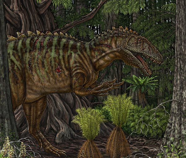 Dinosaur Park mural, Laurel, Maryland, digital painting, exhibits, murals