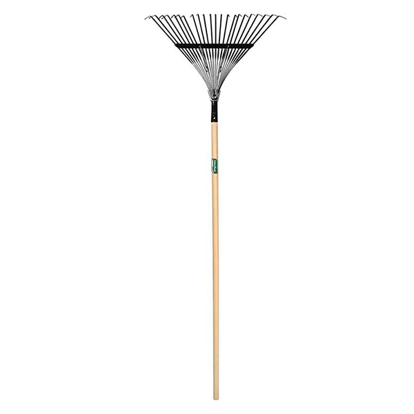 Steel Leaf Rake W/Hardwood Handle Daycon