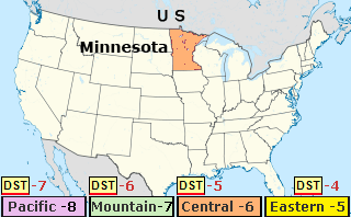 Daylight Savings Time Minnesota, USA DST - Time Zone, Time Change 2026
