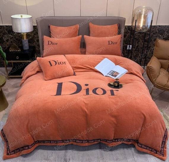 Christian Dior Logo Brands Bed Sheets Spread Comforter Duvet Cover