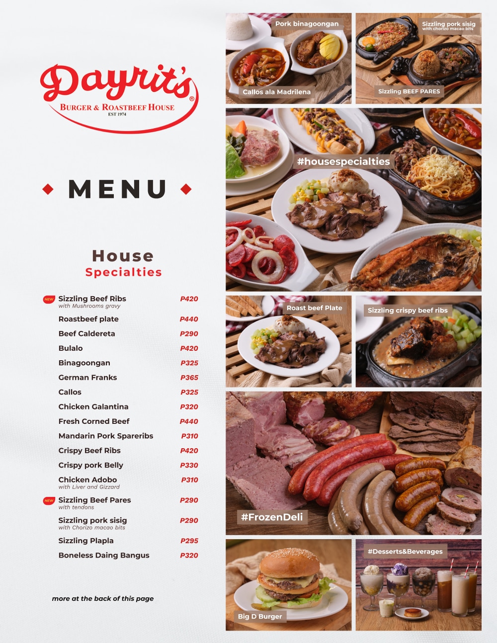 Dayrit’s Burger & Roast Beef House Sarap Noon… Ngayon.