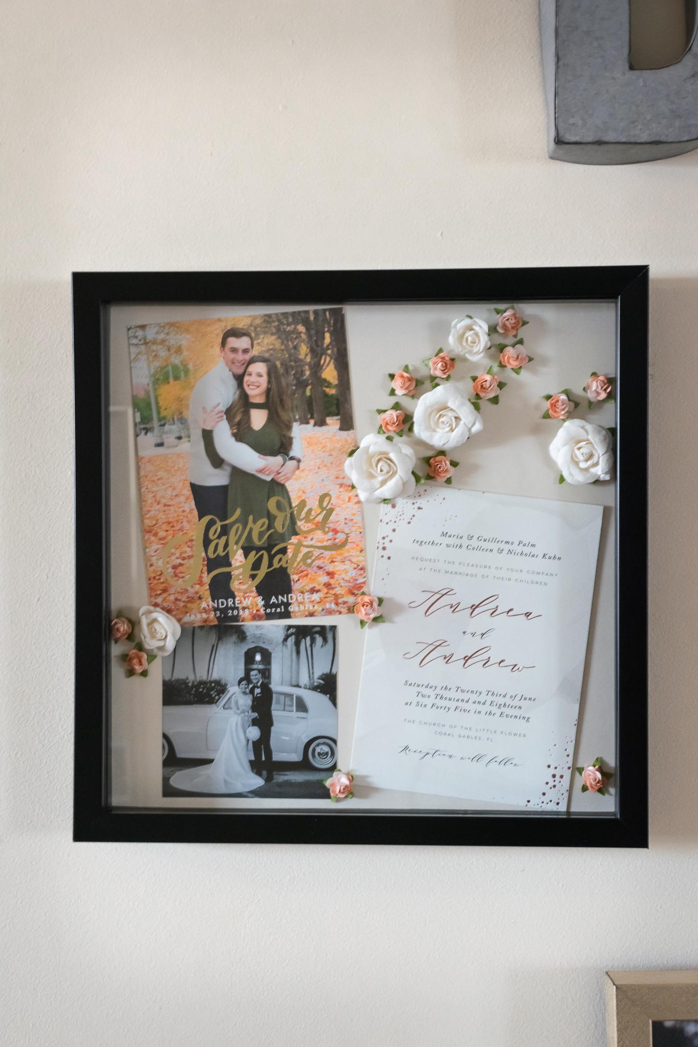 DIY Valentine's Day Gift Idea Wedding Shadow Box Days by Day